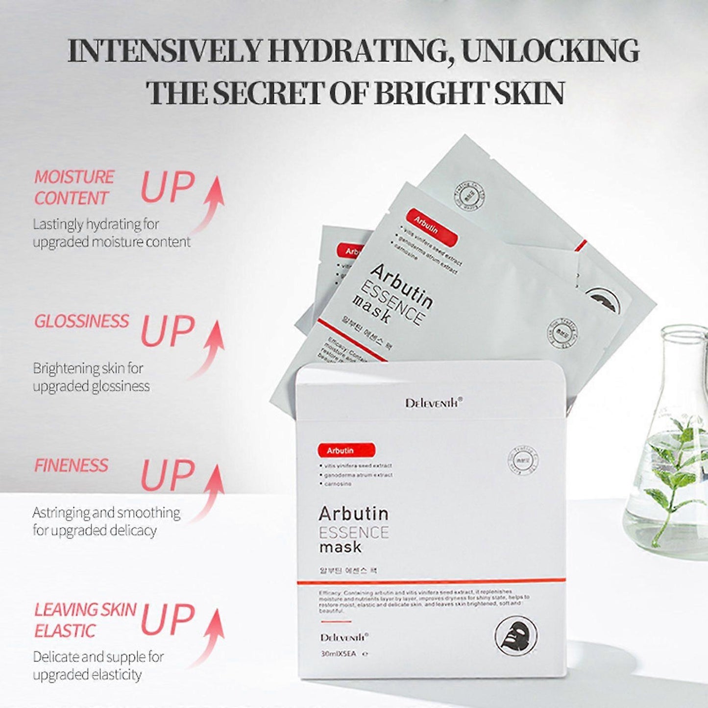 Arbutin Korean Essence - 5 Masks