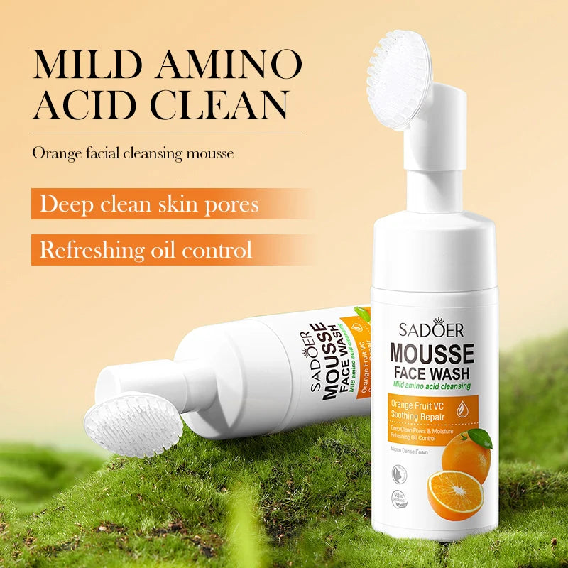 Cleansing Mousse Series SADOER Mild Amino Acid - Orange