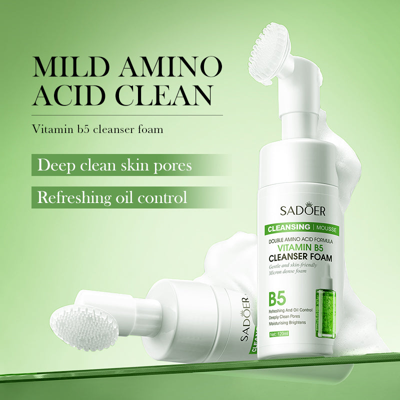 Cleansing Mousse Series SADOER Double Amino Acid Formula - VITAMIN B5