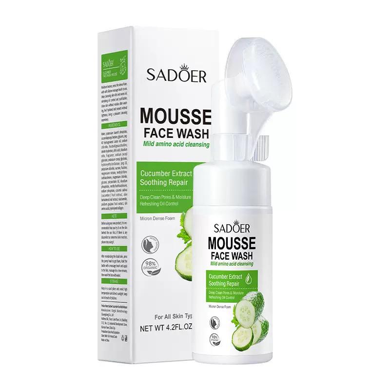 Cleansing Mousse Series SADOER Mild Amino Acid - Cucumber