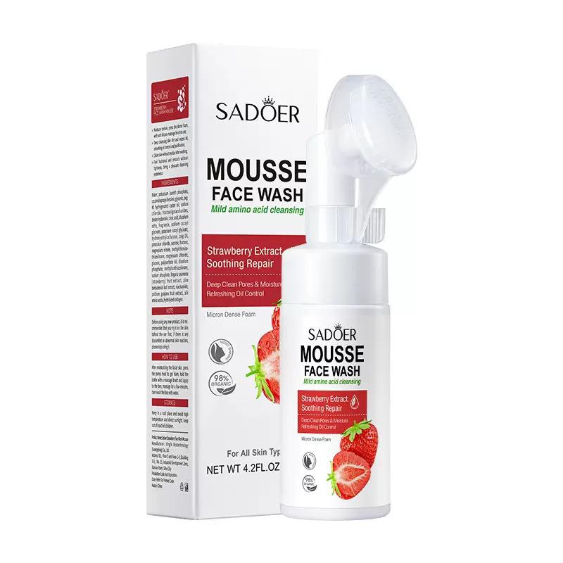Cleansing Mousse Series SADOER Mild Amino Acid - Strawberry
